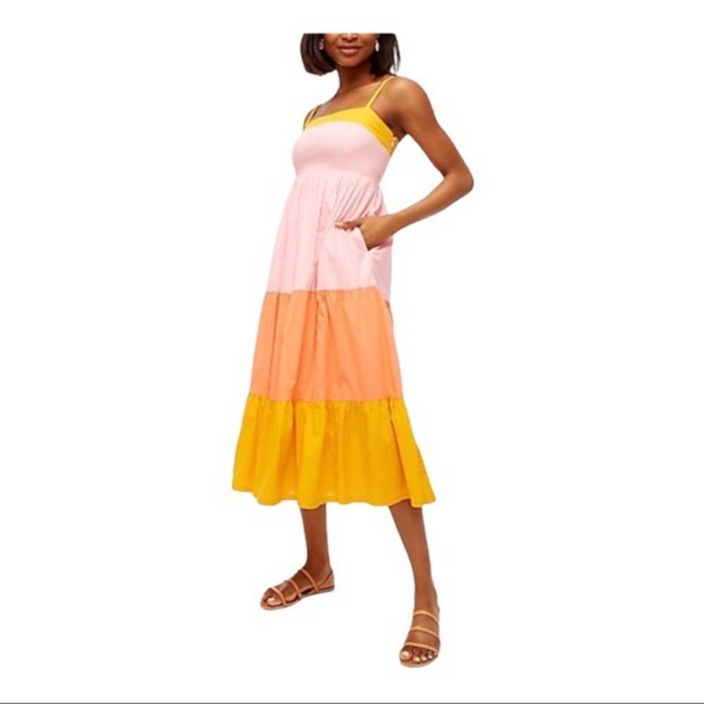 NEW J. Crew tiered maxi dress!